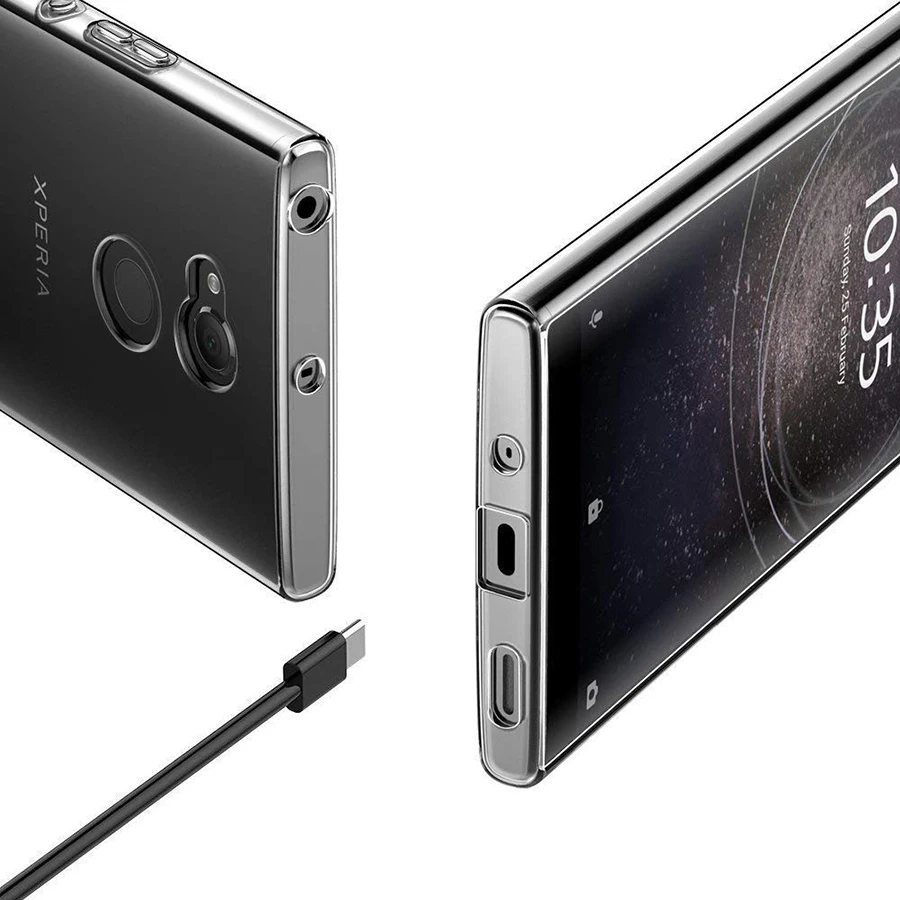 Ударопрочный Ультратонкий Мягкий ТПУ чехол для Sony Xperia XZ XZ3 XZ4 XZ1 XZ2 Compact Premium XA XA1 Plus