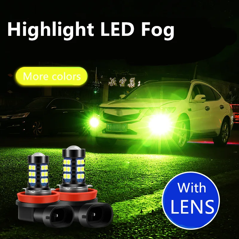 

2Pcs H8 H11 Led HB4 9006 HB3 9005 Fog Lights Bulb 3030SMD 1200LM White Car Driving Running Lamp Auto Leds Light 12V 24V