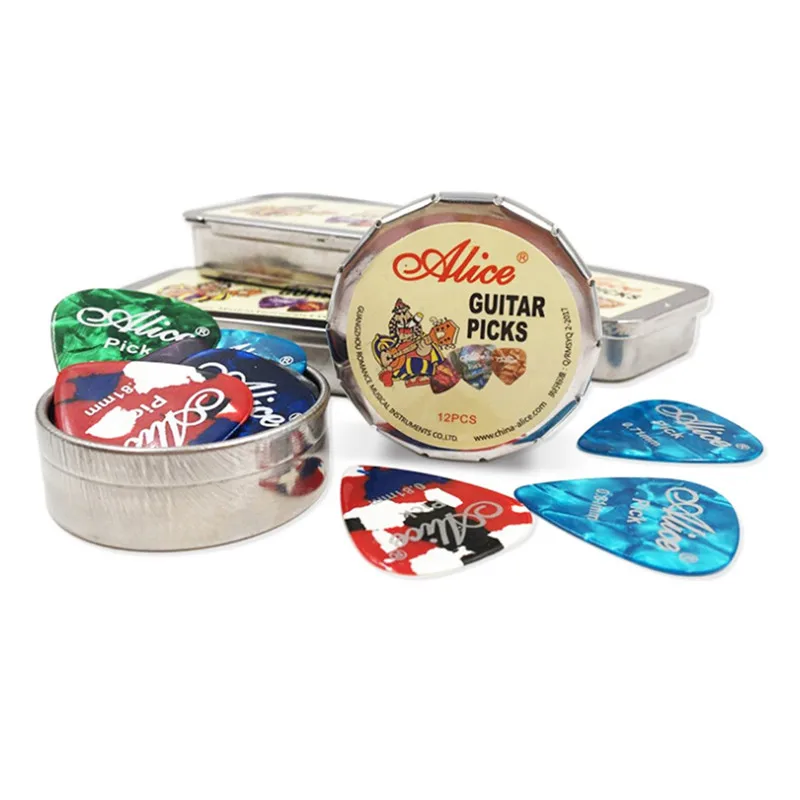 12/20/24 шт. Акустическая электрическая гитара палочки и 1 круглая металлическая