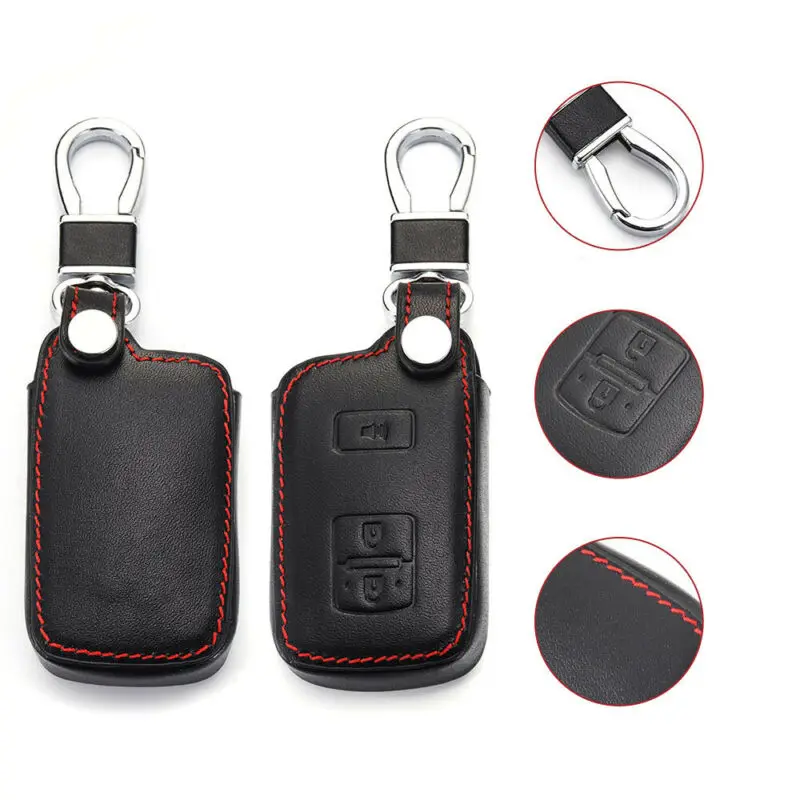 

3 Buttons Key Bag Smart Remote Keys Cover Black For Toyota 4Runner Tacoma Pop