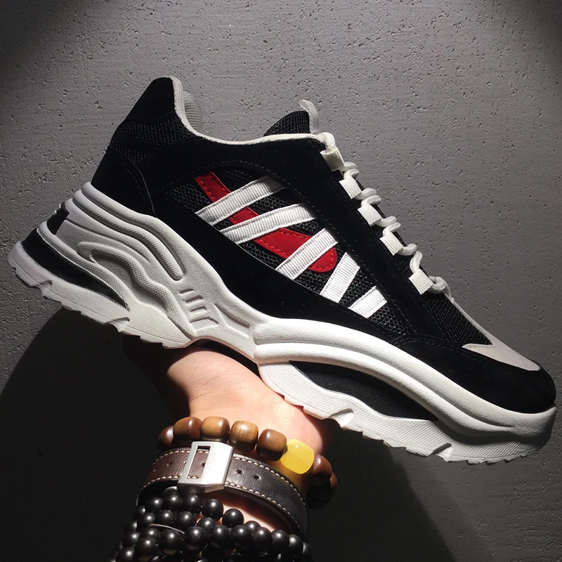 Новинка стильные мужские кроссовки для бега увеличивающие рост Мужская дышащая