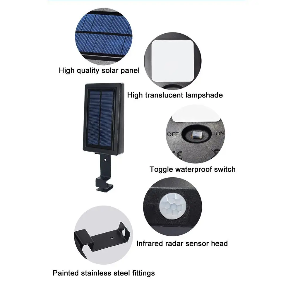 Уличный светодиодный светильник с датчиком движения на солнечной энергии | Лампы