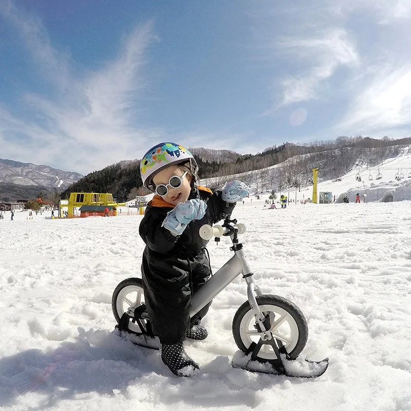 

Sled Set for Balance Bike 12 Inch Balance Scooter Walker Outdoor Snowboard Sled in Winter