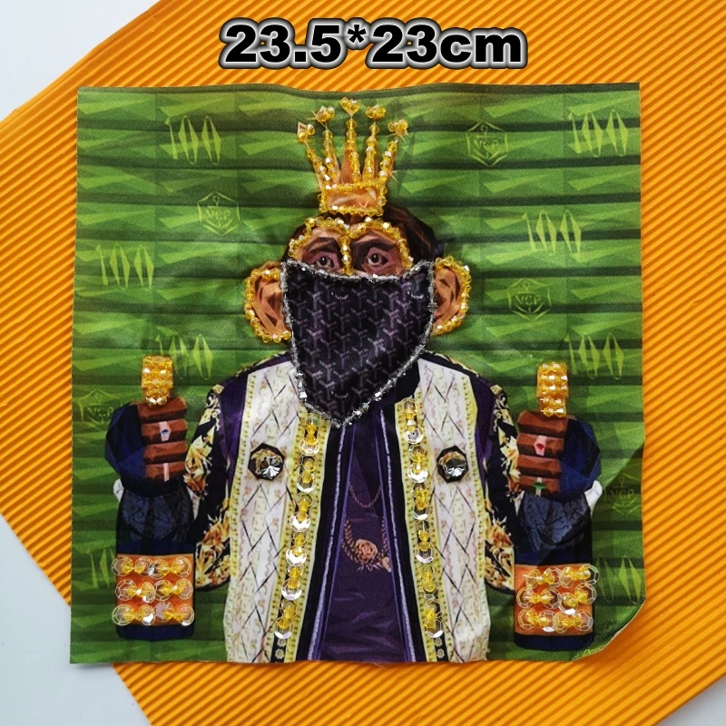 Вышивка GUGUTREE вышивка блестками бисером нашивки для девочек с принтом бусины