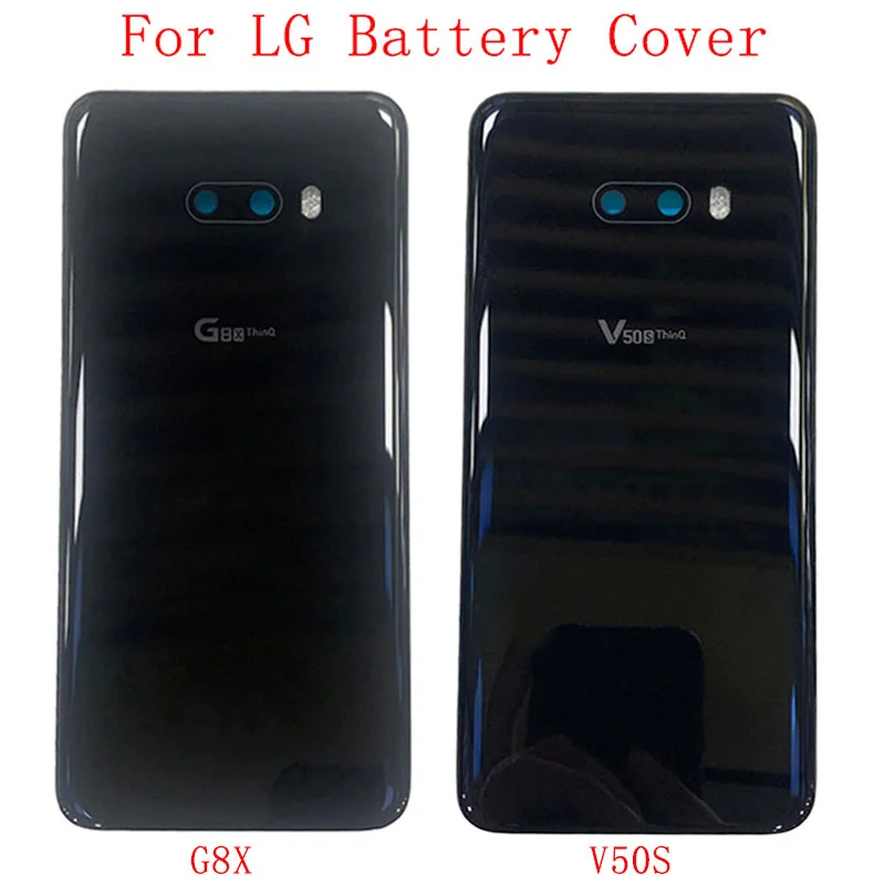 

Back Battery Cover Rear Door Panel Housing Case For LG G8X V50S Battery Cover with Camera Lens Flashlight Replacement Parts