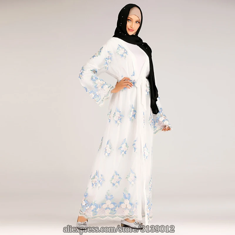 Кимоно Abaya турецкий хиджаб мусульманское платье женское Koftan макрокаин кафтан