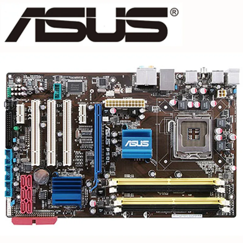 ASUS P5QL Motherboard LGA 775 DDR2 16GB For Intel P43 P5QL Desktop Mainboard ATX Systemboard PCI-E X16 SATA II USB2.0 Used