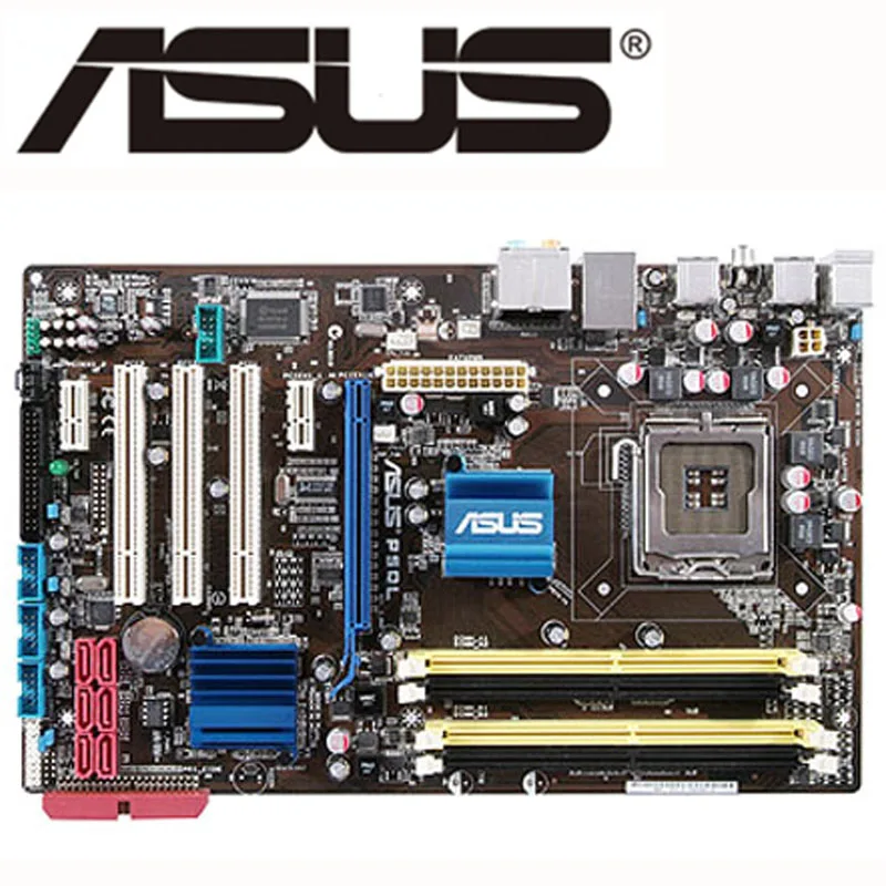 Материнская плата ASUS P5QL LGA 775 DDR2 16 Гб для Intel P43 десктопная материнская ATX системная