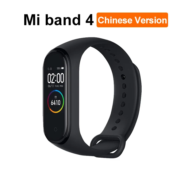 CN Version Xiaomi mi Band 4 SmartBand mi Band 4 Браслет фитнес-трекер для измерения сердечного ритма Bluetooth 5,0 50 м водонепроницаемый - Цвет: CN Version