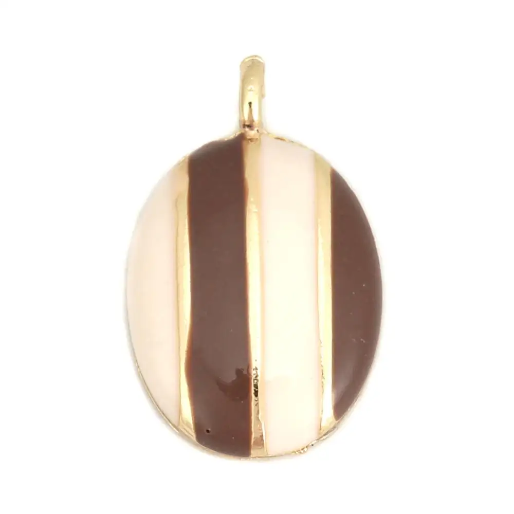 Doreen коробка на цинковой основе сплав амулеты овальные золото металл хит цвет