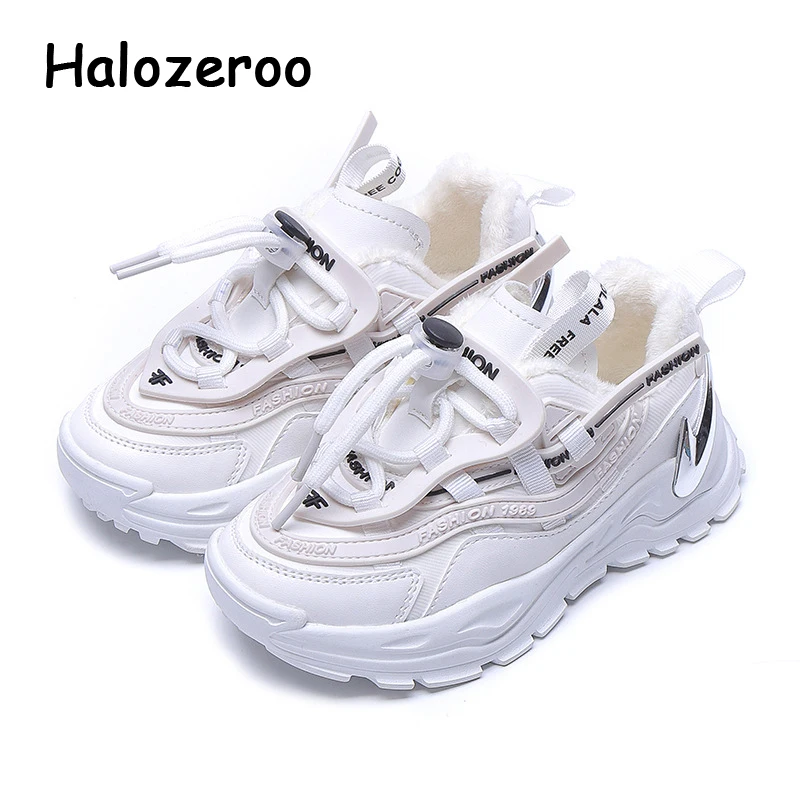 

Кроссовки детские, для мальчиков и девочек, зимние, теплые, массивные