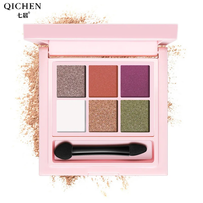 Набор матовых мини теней для век 6 цветов набор профессионального макияжа с