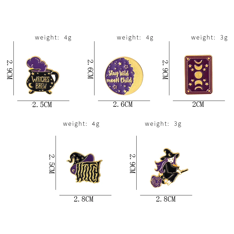 Креативные Веселые эмалевые булавки на Хэллоуин волшебный волшебник шляпа
