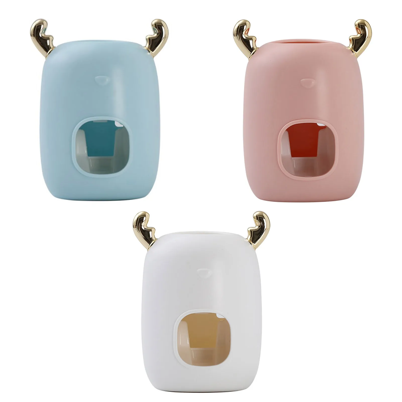 

Punch-free Toothpaste Squeezer Toothbrush Rack Wall-mounted Toothpaste Squeezer #W0