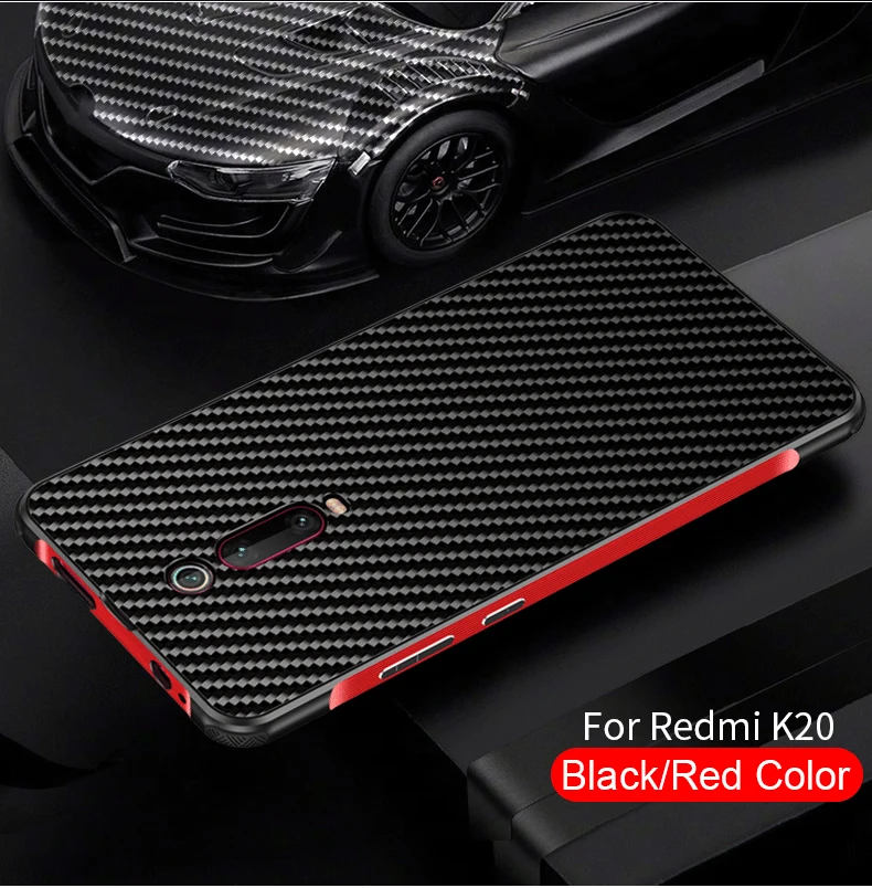 Роскошный Алюминиевый металлический чехол для Xiaomi mi 9 T/Pro/Red mi K20/Pro ультра тонкий жесткий карбоновый элемент задняя крышка чехол красный mi K20