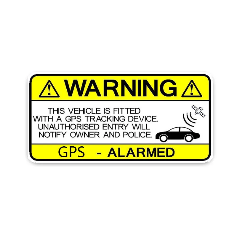 

Personality GPS Yellow Car Stickers Accessories Motorcycle Cover Scratches Waterproof PVC 12cm *6cm