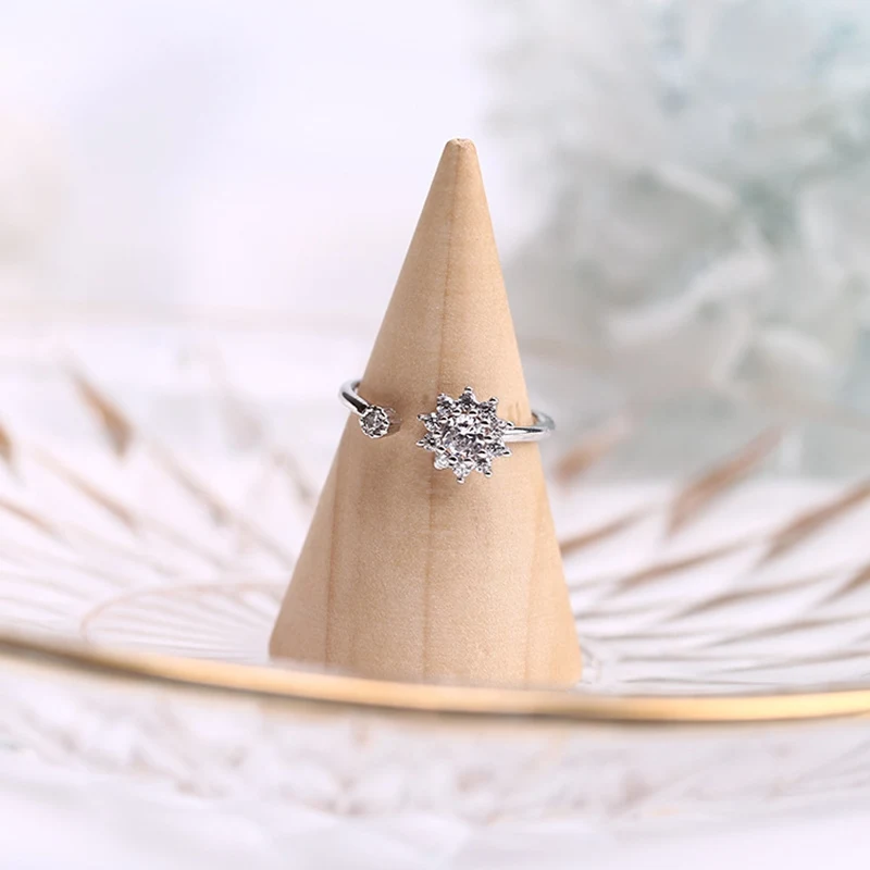 Кольца для девочек из серебра 925 пробы новинка 2020 кольца с подвесками в виде Луны