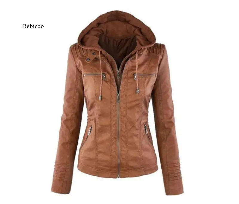 

Women Motorcycle Zipper Coats Women Autumn Winter Warm Outerwear Zippers Women Coats