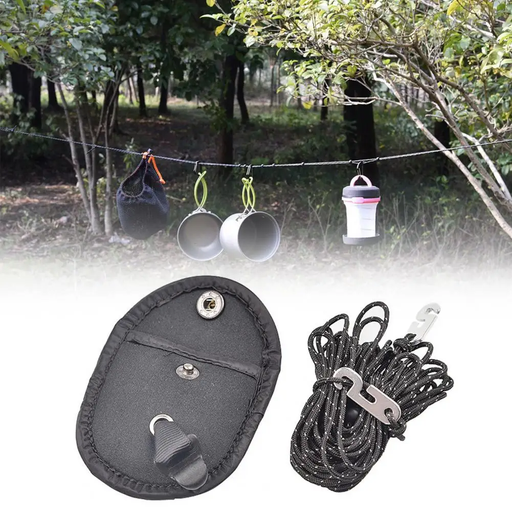 

3.5m Outdoor Camping Towel Clothes Drying Rope Travel Multi-function Non-slip Clothesline Portable Hanging Rope With Storage Bag