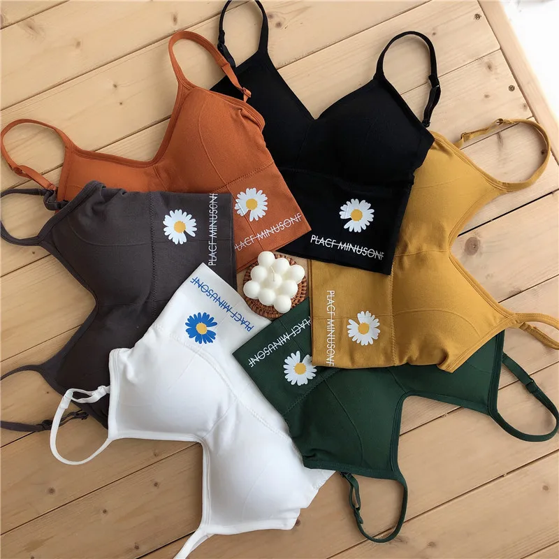 

Women's Cotton Bra Tube Top Bra Women Fashion Tank Up Female Sports Bra Sexy Lingerie Push Up Brassiere Ladies Bralette Top