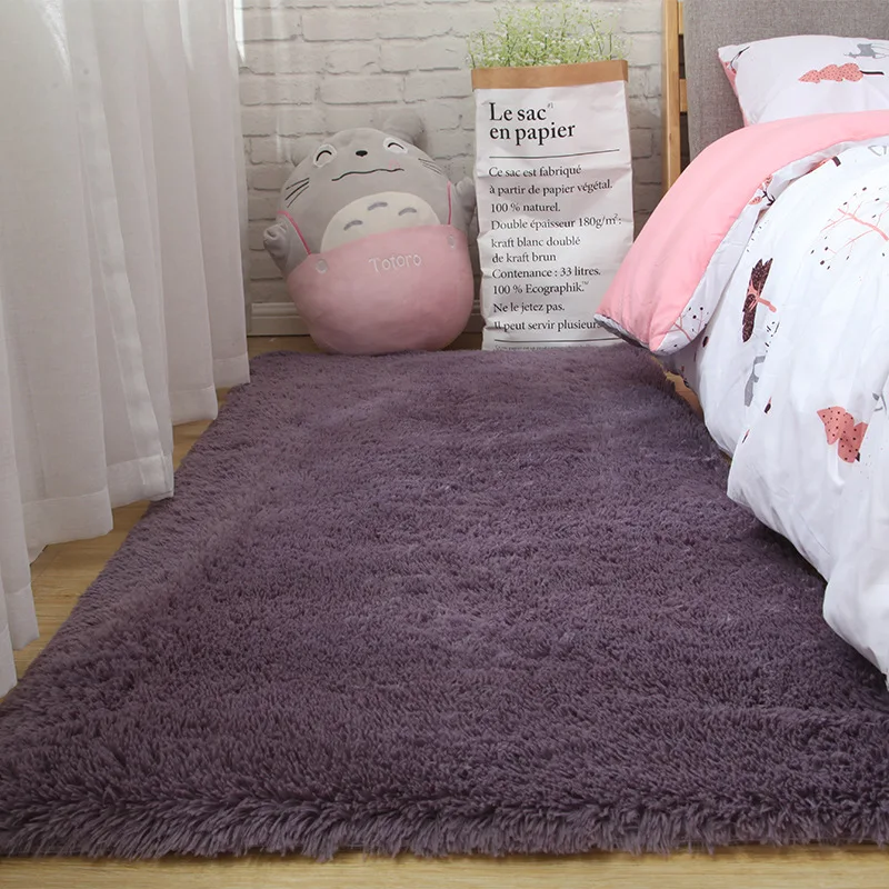 Silky Fluffy Carpet - Modern Home Decor - Long Plush Shaggy Rug - Children's Play Mats - Sofa Living Bedroom Bedside Mat - Balcony Carpets image 3
