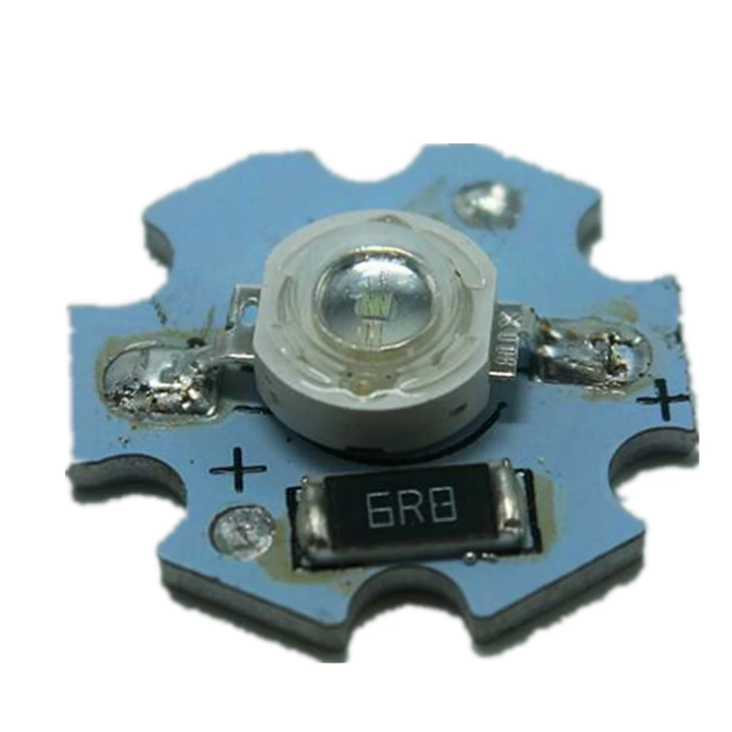 10 шт. 1 Вт 3 мощный светодиод полного спектра белый теплый зеленый синий темно