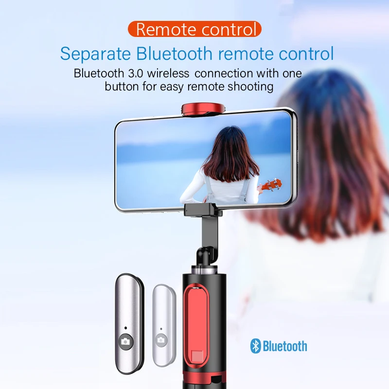 M18 Мини Портативный селфи палка Bluetooth 360 градусов вращение съемный штатив монопод