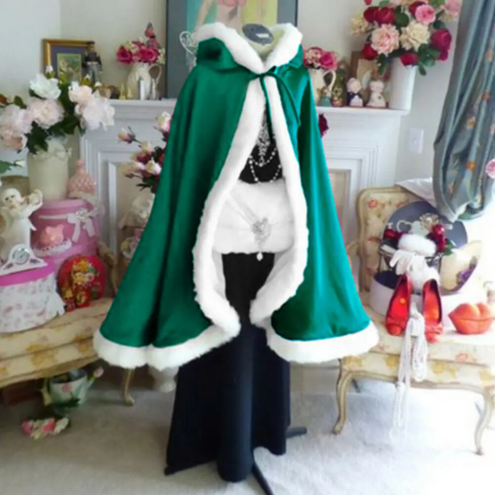 Новинка Брендовые женские кейпы для взрослых и детей Рождество Санта Клаус