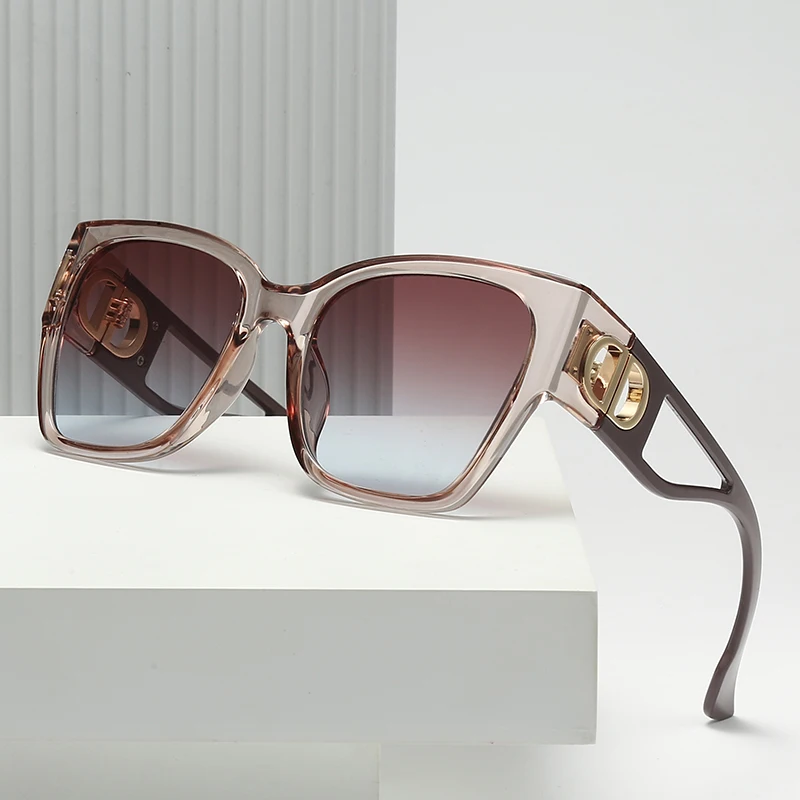 Новые солнцезащитные очки для мужчин и женщин модная оправа из сплава высокое