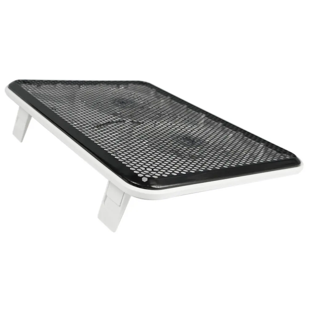 Синий светодиодный вентилятор с двумя портами USB охлаждающая подставка для