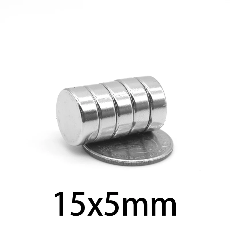 

5-80 pcs 15x5 Super Powerful Strong Magnetic disc Magnets 15mmx5mm Permanent Neodymium Magnets 15x5mm Round Magnet 15*5