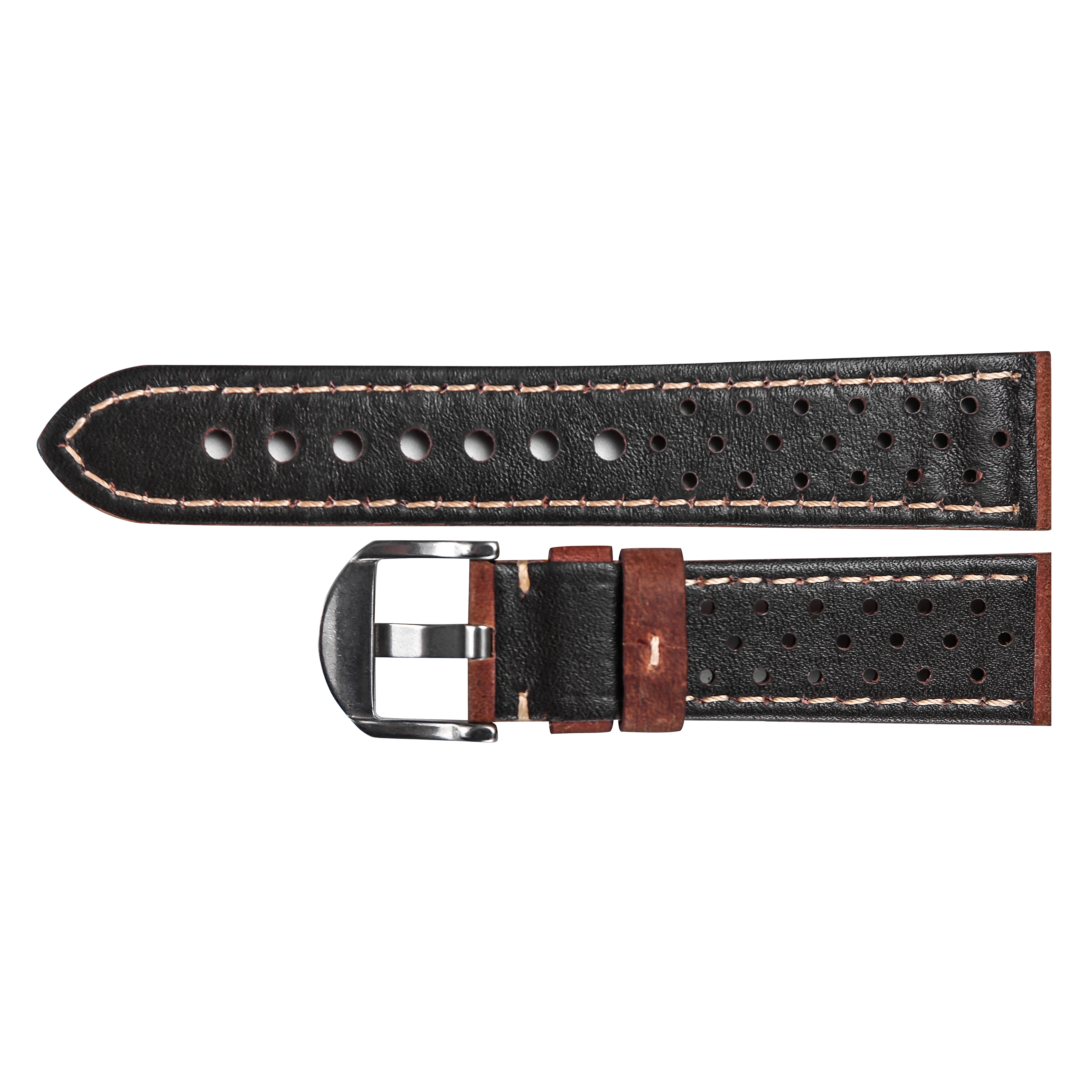

Leather Watch Strap Band 20mm 22mm 23mm Watch Wrist Band Strap Porous Breathable Genuine Leather Watch Bands Vintage Green Gray