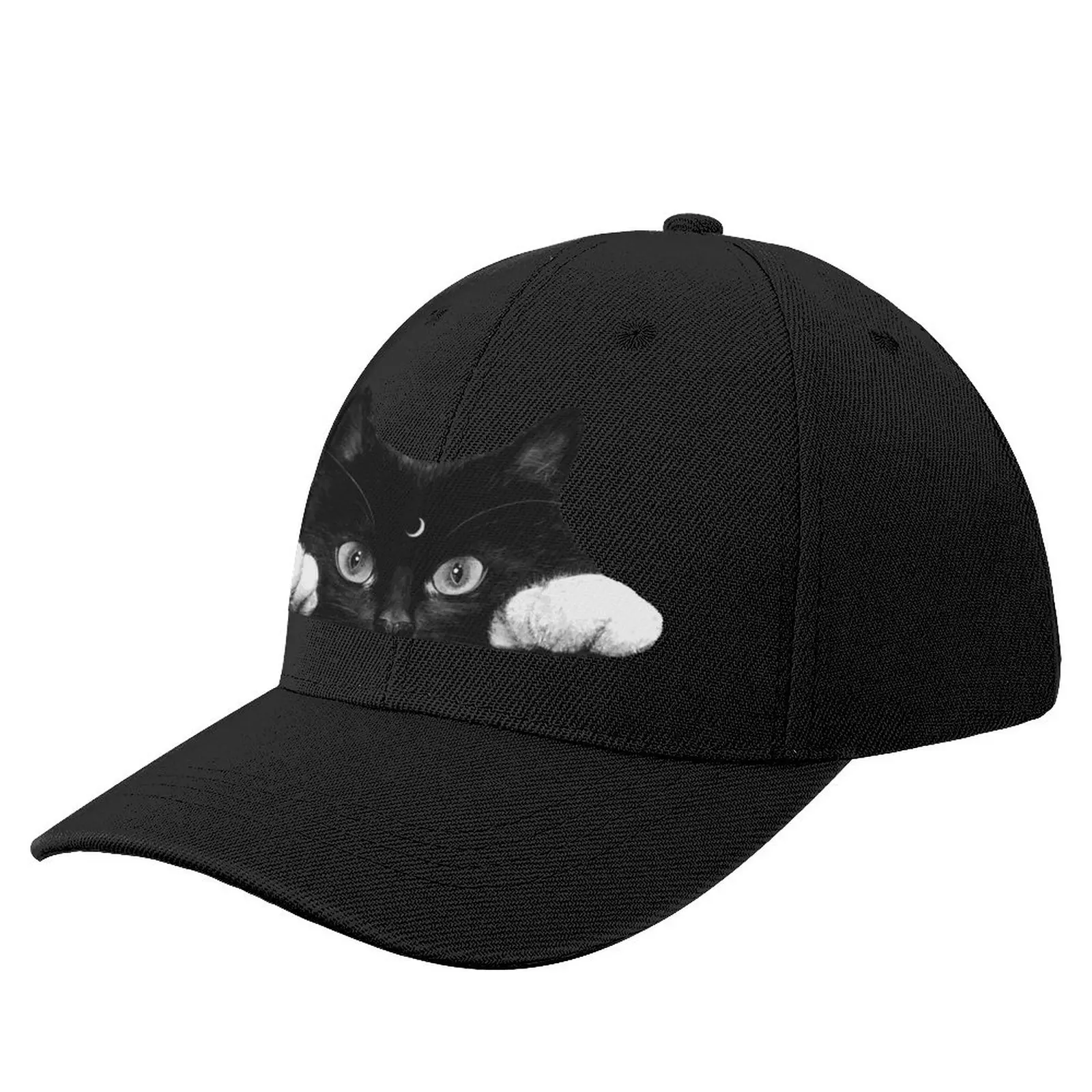 

Funny Cat Baseball Cap Skate Uv Protection Baseball Hat Cool Blank Man Polyester Cap