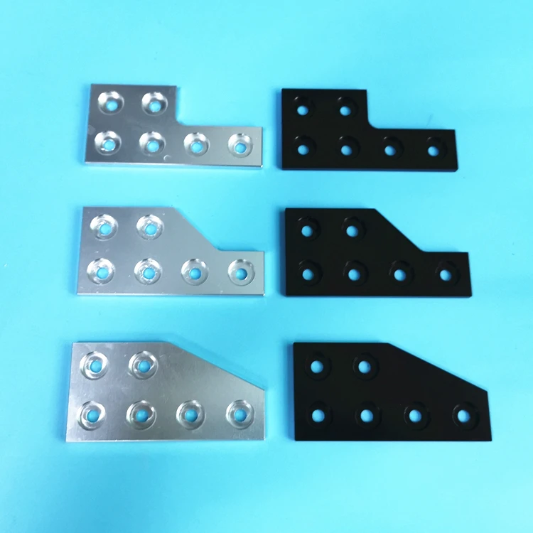

3DPrinter accessories,2020/2040 Aluminum Profile L-shaped Connecting Plate,6 holes 4-40-80,hole spacing 20