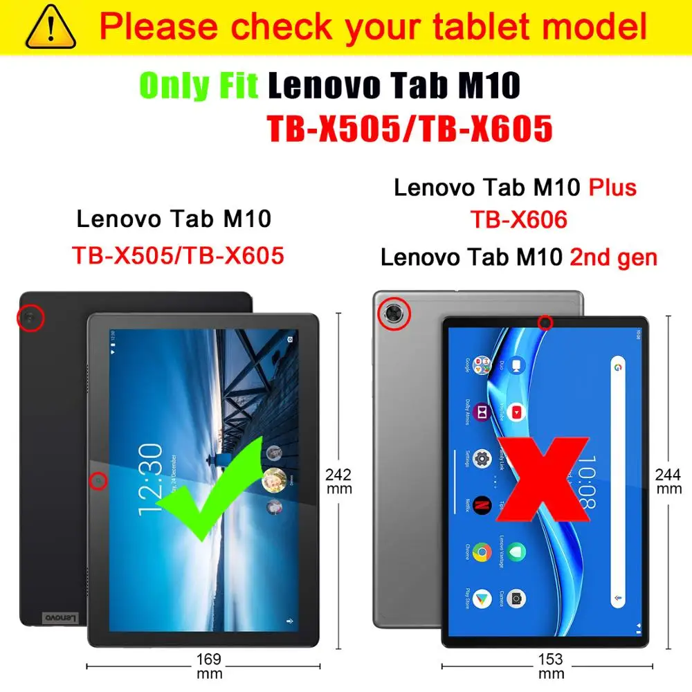 Для 10 1 &quotLenovo Tab P10 TB X705F/L ручной держатель подставка кожаный чехол для Lenovo M10 X605 X505