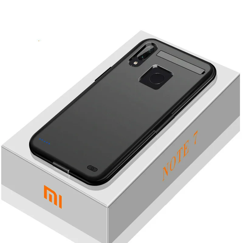 Leioua6800mAh аккумулятор зарядное устройство чехол для Xiaomi Redmi Note7 банк питания крышка
