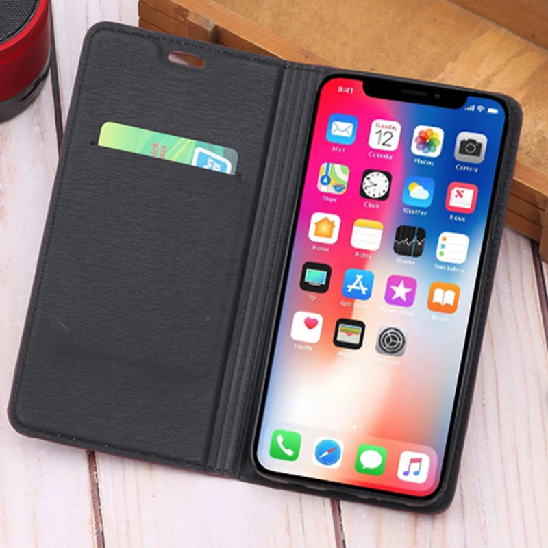 Роскошный флип-чехол для телефона IPhone X чехол из искусственной кожи 6 6s 7P 8 Plus Xr Xs Max