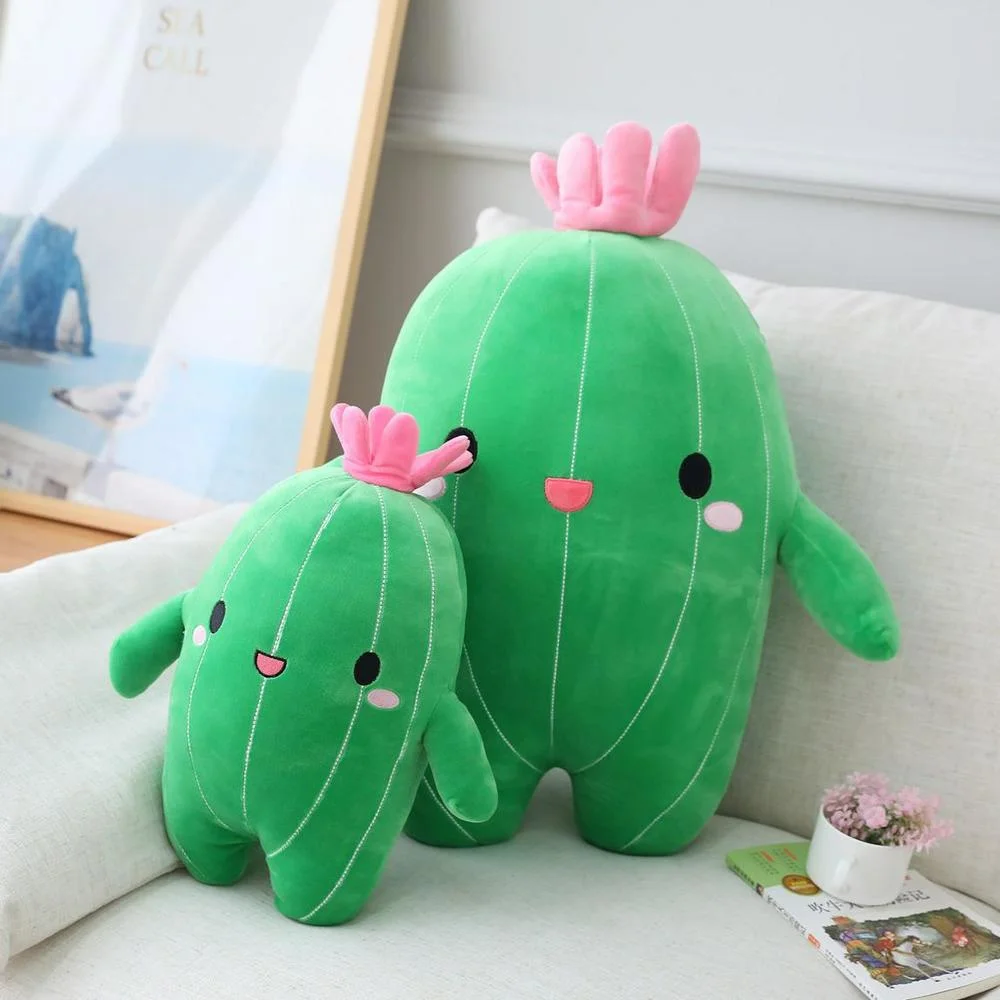 

Cute Soft Flower Plant Cactus Plush Toy Kawaii Stuffed Doll Pillow Cushion Bolster Kids Children Gift Room Bedroom Decoration