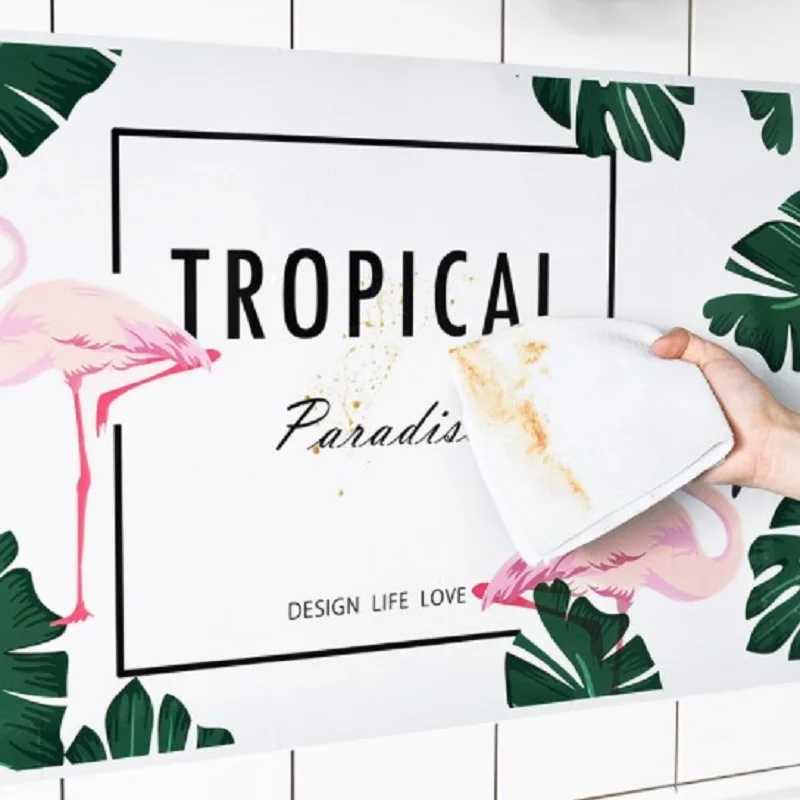 

PVC Pattern Wall Sticker Removable Waterproof Classic Cartoon Self-adhensive Oil Proof Stickers Kitchen Room Wall Decoration