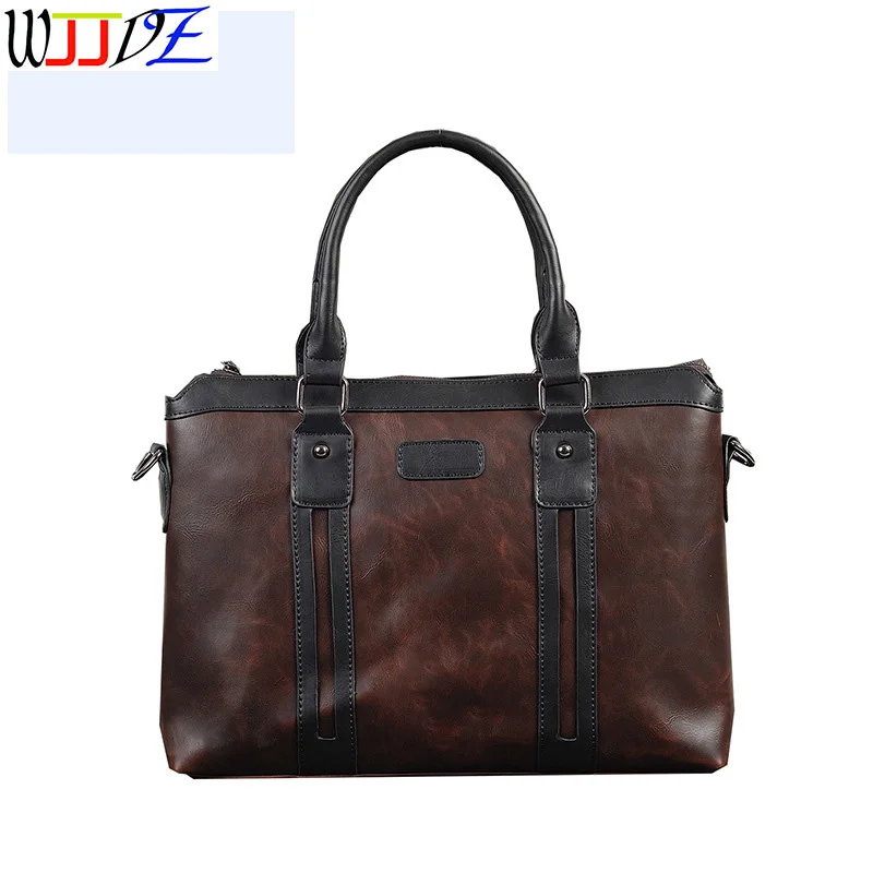 Мужские сумки портфели кожаная сумка для юриста ноутбука водонепроницаемая