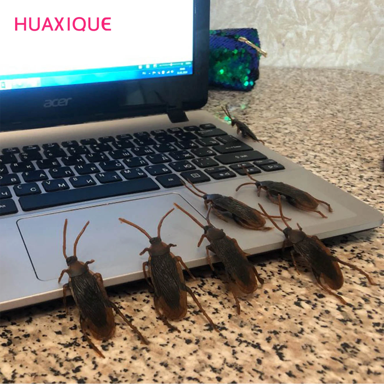 5 шт. пластиковые гаджеты в виде тараканов|Украшения своими руками для вечеринки|