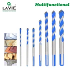 3 4 5 6 8 10 12 мм многофункциональное стекло сверло треугольные биты Керамическая Плитка Бетон Кирпич Металл Нержавеющая сталь дерево