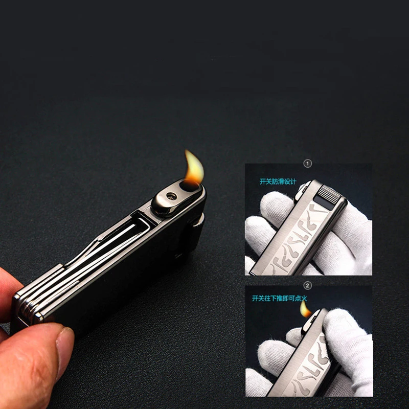 Честная креативная наклонная газовая зажигалка с многофункциональной