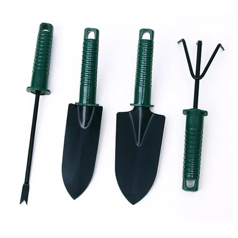 

4 Pcs Garden Spade Shovels Gardening Digging Weeding Handle Shovel Plastic Handle Planting Hand Trowel,Rake Loosening Tool