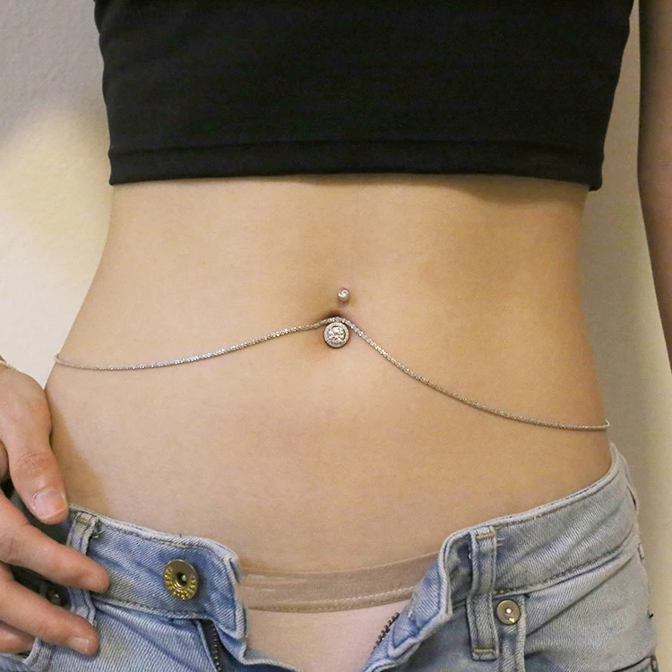 Кольцо из серебра 925 пробы для тела|Украшения волос броши и украшения тела| |