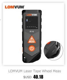 LOMVUM перезаряжаемый портативный лазерный дальномер 77U 120 м цифровой лазерный дальномер электрические ленты измерительные инструменты
