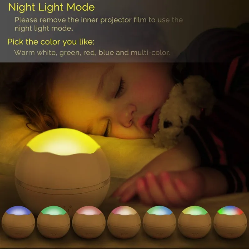 

LED Projector Night Light Projector With USB 360 Rotating Starry Sky Projector Projection Lamp For Kids Baby Gift