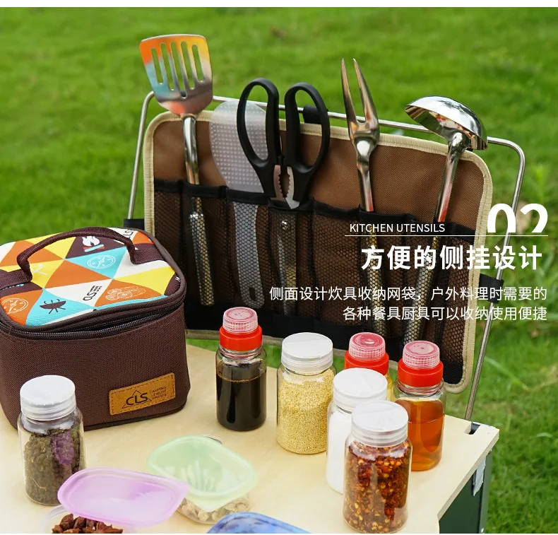 Открытый барбекю инструмент для пикника мобильный кухонный складной столик для кемпинга плита Кемпинг барбекю самоуправляемое транспортное средство оборудование для пикника
