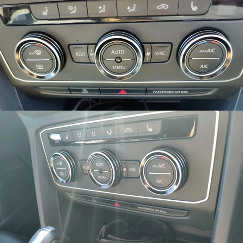 Декоративная накладка на ручку кондиционера для автомобиля наклейки VW Tiguan Atlas t roc
