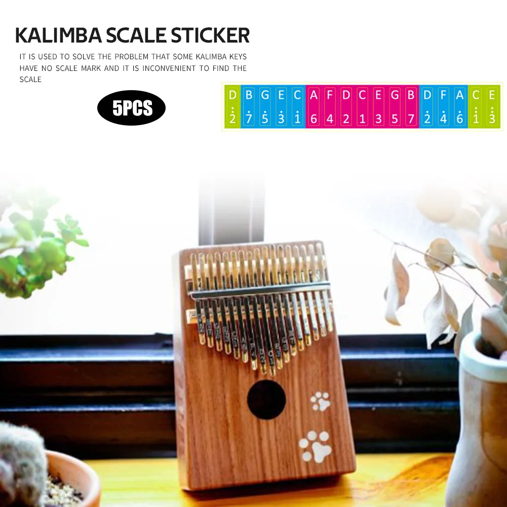 

Note Thumb Piano Sticker Kalimba Scale Sticker Musical Instrument Accessories Lightweight Portable Music Elements